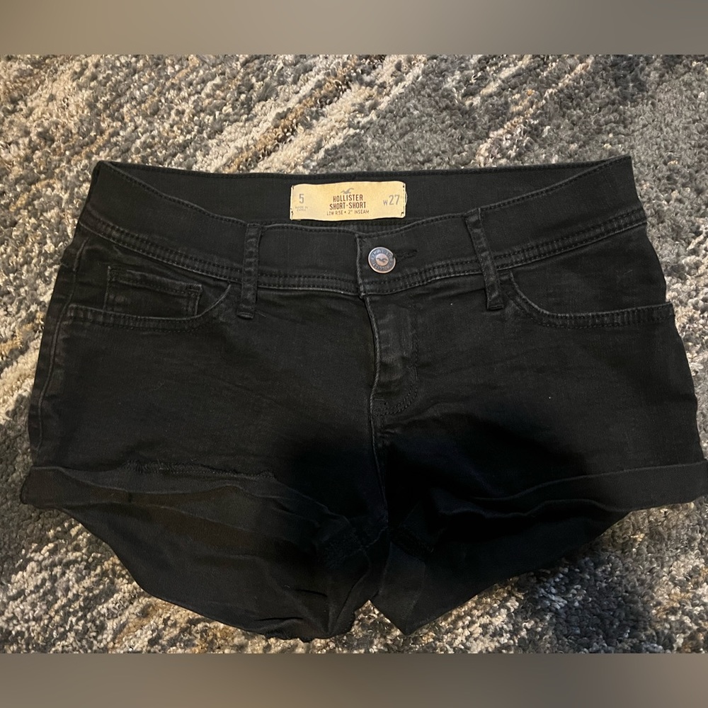 Hollister black Jean shorts